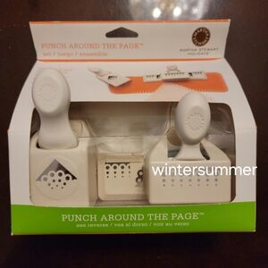 Martha Stewart Holidays Craft Edge Punch Frosty Village NEW